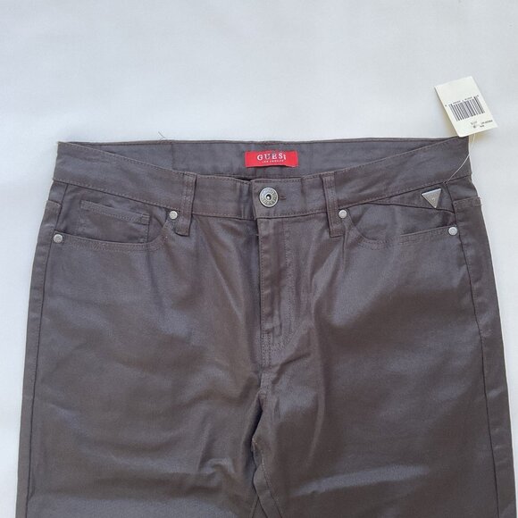 Guess Men's Brown Coated Slim Straight Jeans Size 36X32 - Picture 4 of 11